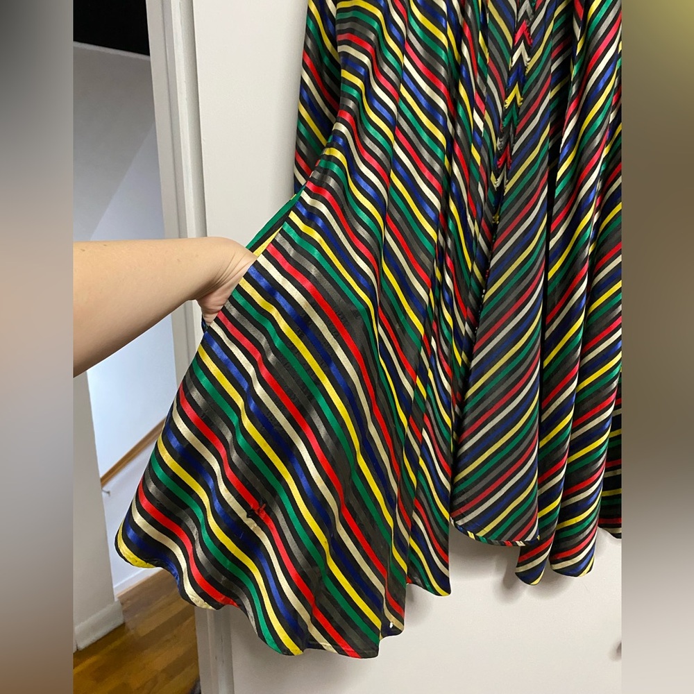 Vintage 1940’s Rainbow Striped Swing Coat - Picture 4 of 9